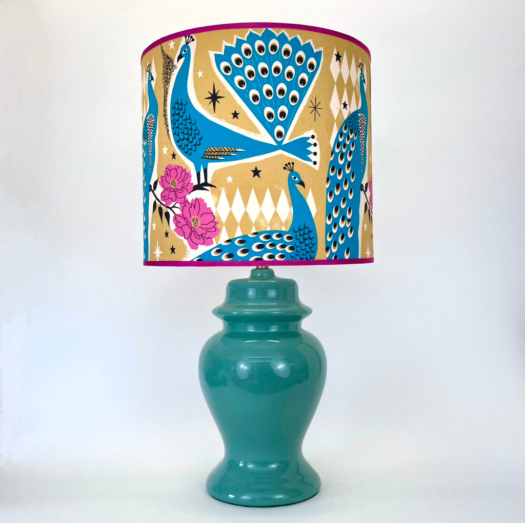 patterned peacock